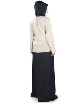 MyBatua Multicolor Polyster Arabian Dailywear Islamic Muslim Long Abaya With Hijab 4