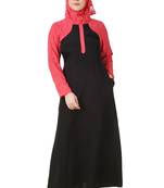 MyBatua Multicolor Polyester Arabian Dailywear Islamic Muslim Long Abaya With Hijab