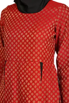 MyBatua Multicolor Polyester Arabian Dailywear Islamic Muslim Long Abaya With Hijab