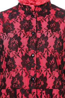 MyBatua Red Polyester Arabian Dailywear Islamic Muslim Long Abaya With Hijab 3