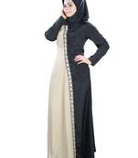 MyBatua Multicolor Polyester Arabian Dailywear Islamic Muslim Long Abaya With Hijab
