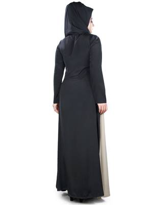 MyBatua Multicolor Polyester Arabian Dailywear Islamic Muslim Long Abaya With Hijab 3
