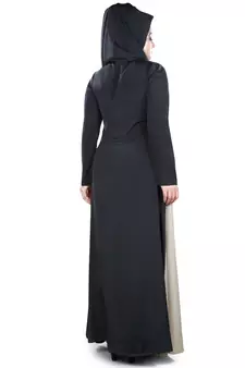 MyBatua Multicolor Polyester Arabian Dailywear Islamic Muslim Long Abaya With Hijab