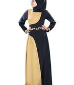 MyBatua Multicolor Polyester Arabian Dailywear Islamic Muslim Long Abaya With Hijab