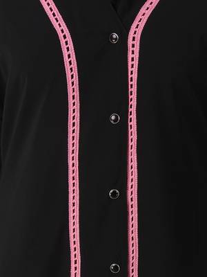 MyBatua Black Polyester Arabian Dailywear Islamic Muslim Long Abaya With Hijab 3