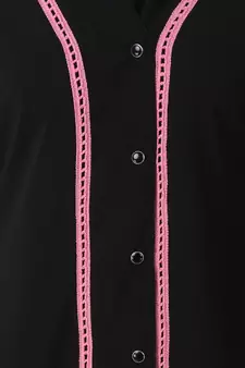 MyBatua Black Polyester Arabian Dailywear Islamic Muslim Long Abaya With Hijab