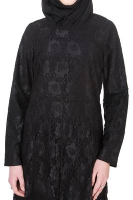 MyBatua Black Polyester Arabian Dailywear Islamic Muslim Long Abaya With Hijab 3