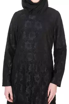MyBatua Black Polyester Arabian Dailywear Islamic Muslim Long Abaya With Hijab
