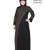 MyBatua Multicolor Cotton Arabian Dailywear Islamic Muslim Long Abaya With Hijab