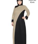 MyBatua Multicolor Cotton Arabian Dailywear Islamic Muslim Long Abaya With Hijab