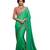 Green woven art silk saree with blouse