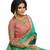 Green woven art silk saree with blouse
