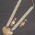 Delicate light weight high gold plated long necklace set