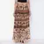Beige Bagru Printed Cotton Long Skirt