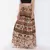 Beige Bagru Printed Cotton Long Skirt