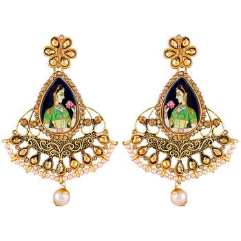 Gold Diamond Earrings 2