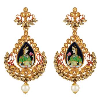 Gold Diamond Earrings 1