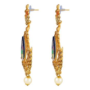 Gold Diamond Earrings 2