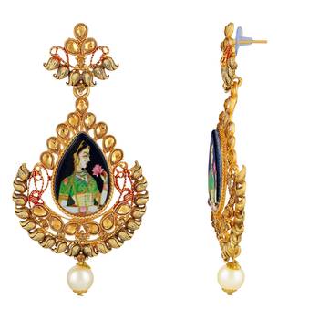 Gold Diamond Earrings 3