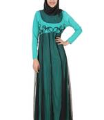 MyBatua Multicolor Polyester Arabian Style Islamic Wear For Women Muslim Abaya With Hijab