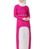 MyBatua Multicolor Polyester Arabian Style Islamic Wear For Women Muslim Abaya With Hijab