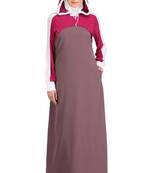 MyBatua Multicolor Polyester Arabian Style Islamic Wear For Women Muslim Abaya With Hijab