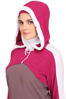 MyBatua Multicolor Polyester Arabian Style Islamic Wear For Women Muslim Abaya With Hijab
