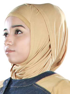 MyBatua Blue Denim Arabian Style Islamic Wear For Women Muslim Abaya With Hijab 3