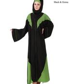 MyBatua Multicolor Polyester Arabian Style Islamic Wear For Women Muslim Abaya With Hijab
