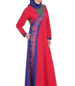 MyBatua Multicolor Polyester Arabian Style Islamic Wear For Women Muslim Abaya With Hijab