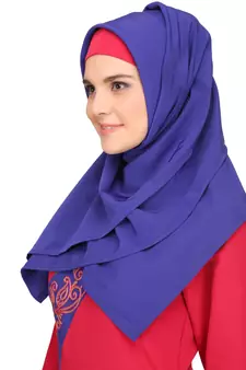MyBatua Multicolor Polyester Arabian Style Islamic Wear For Women Muslim Abaya With Hijab