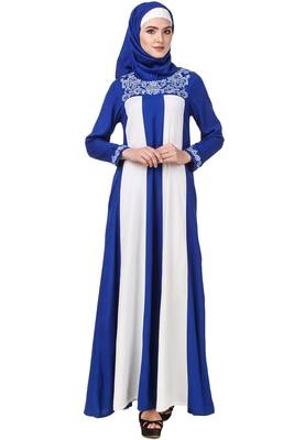 MyBatua Multicolor Rayon Arabian Style Islamic Wear For Women Muslim Abaya With Hijab 1