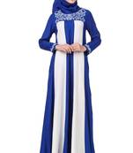 MyBatua Multicolor Rayon Arabian Style Islamic Wear For Women Muslim Abaya With Hijab