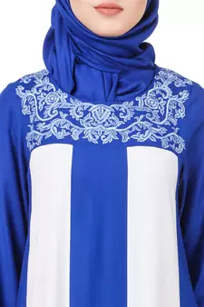 MyBatua Multicolor Rayon Arabian Style Islamic Wear For Women Muslim Abaya With Hijab
