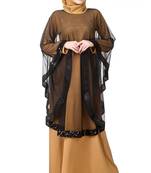 MyBatua Multicolor Polyester Arabian Style Islamic Wear For Women Muslim Abaya With Hijab