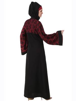 MyBatua Multicolor Polyester Arabian Style Islamic Wear For Women Muslim Abaya With Hijab 3