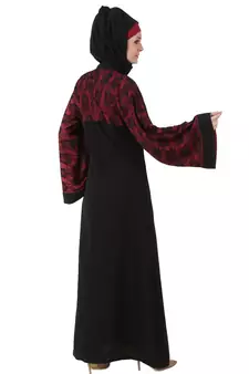 MyBatua Multicolor Polyester Arabian Style Islamic Wear For Women Muslim Abaya With Hijab
