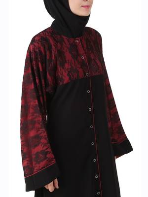 MyBatua Multicolor Polyester Arabian Style Islamic Wear For Women Muslim Abaya With Hijab 4