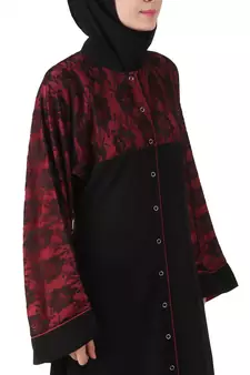 MyBatua Multicolor Polyester Arabian Style Islamic Wear For Women Muslim Abaya With Hijab