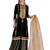Black Velvet Hand embroidery stitched salwar kameez with dupatta