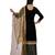 Black Velvet Hand embroidery stitched salwar kameez with dupatta