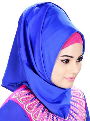 MyBatua Multicolor Georgette Arabian Style Islamic Wear For Women Muslim Abaya With Hijab 3