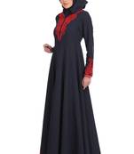 MyBatua Multicolor Polyester Arabian Style Islamic Wear For Women Muslim Abaya With Hijab