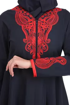 MyBatua Multicolor Polyester Arabian Style Islamic Wear For Women Muslim Abaya With Hijab