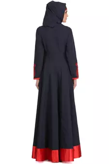 MyBatua Multicolor Polyester Arabian Style Islamic Wear For Women Muslim Abaya With Hijab