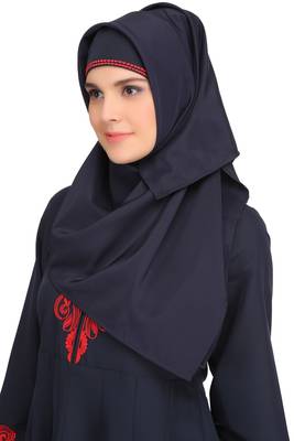 MyBatua Multicolor Polyester Arabian Style Islamic Wear For Women Muslim Abaya With Hijab 5