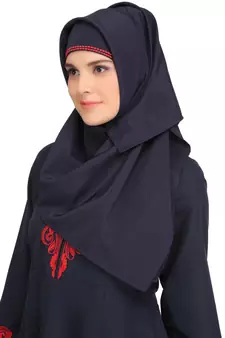 MyBatua Multicolor Polyester Arabian Style Islamic Wear For Women Muslim Abaya With Hijab