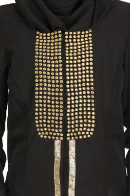 MyBatua Black Polyester Arabian Style Islamic Wear For Women Muslim Abaya With Hijab 3
