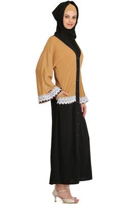 MyBatua Multicolor Polyester Arabian Style Islamic Wear For Women Muslim Abaya With Hijab 2