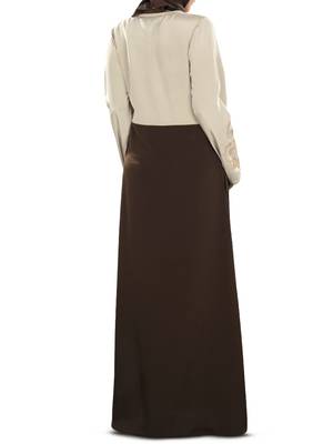 MyBatua Multicolor Poly Crepe Arabian Style Islamic Wear For Women Muslim Abaya With Hijab 4